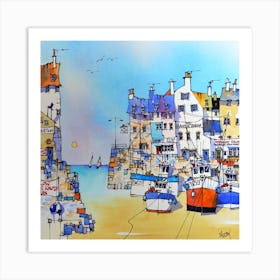 Harbourside Art Print