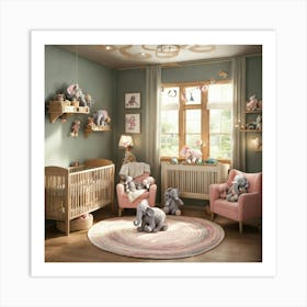 Please Create A Realistic Image Of A Nursery Fille (16) Art Print