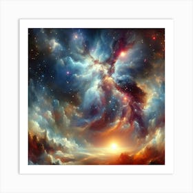 Cosmic Whirl 10 Art Print