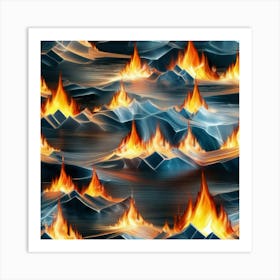Flames 1 Art Print