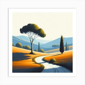 Road To Tuscany Art Print