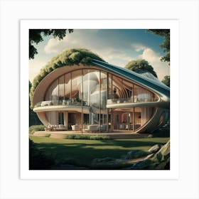 Futuristic House 1 Art Print