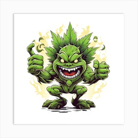 Weed Monster Art Print