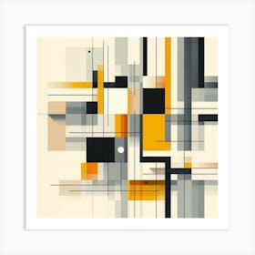 Bauhaus Geometry: A Modern Interpretation of a Classic Style Art Print