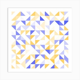 Abstract Triangles 1 Art Print