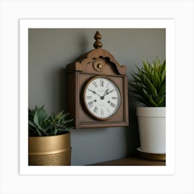 Default Clock Decor 0 Art Print