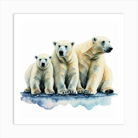 Polar Bears Art Print