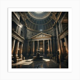 Dark And Moody Pantheon Art Print