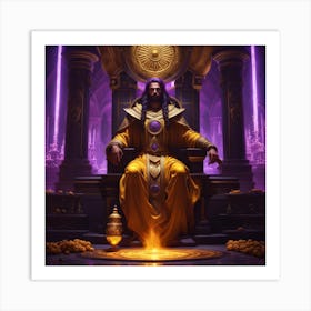 King Of The Throne Art Print