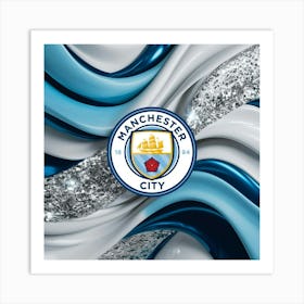 Manchester City F.C. Logo Wall Art 1 Art Print