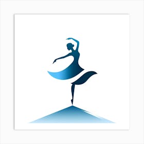 Ballerina Logo Art Print