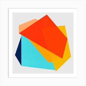 Geometric and colorful 3 Art Print