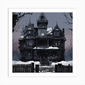 Haunted House 1 Art Print