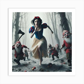 Snow White And The Seven Dwarfs 5 Art Print