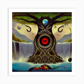 Tree Of Qliphoth Adventure Beyond The Mask 4 Art Print