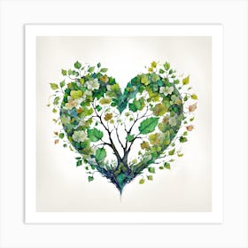 Default A Heart Of Leaves With A Tree In The Center Clipart 3 1a54f5c0 2fef 4c75 B61f 9c43f08a778a 1 Art Print