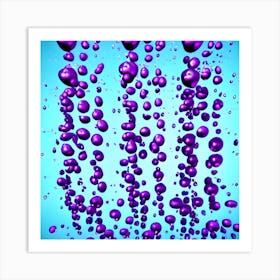 Purple Bubbles Art Print