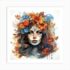 Day Of The Dead Girl 3 Art Print