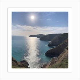 Cliffs And Sea Art Print