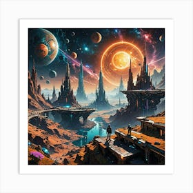 Space Landscape 2 Art Print