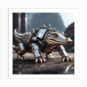 Alligator Robot Art Print