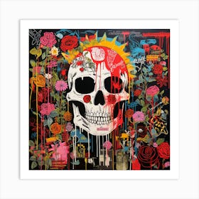 Day Of The Dead Skull 15 Art Print