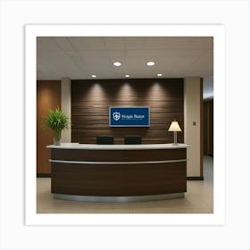 Default Create Unique Design Of Hospital Front Desk Wall Art 3 Art Print