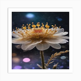 Starry Night Flower Art Print