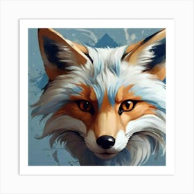 Fox Head 1 Art Print