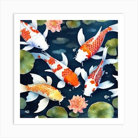 Koi Fish print 1 Art Print