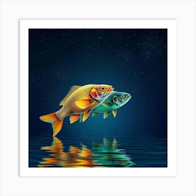 Fishes In The Water 3 Art Print