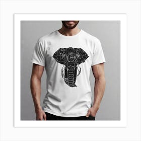 Elephant T-Shirt Art Print