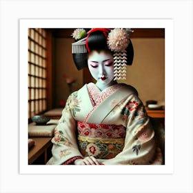 Geisha 217 Art Print