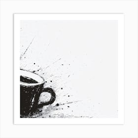 Editorial Art White Background Joule Effect Art Print