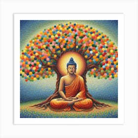 Buddha Tree 1 Art Print