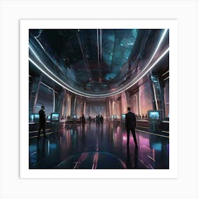 Futuristic Space Station Art Print