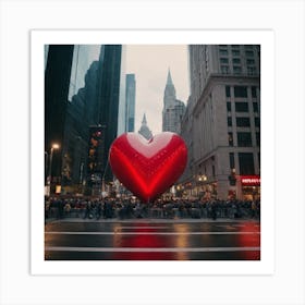 Valentine'S Day In New York City Art Print
