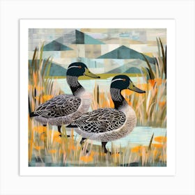 Bird In Nature Mallard Duck 4 Art Print