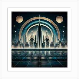 Futuristic Cityscape 35 Art Print