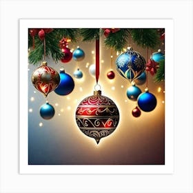 Christmas Ornaments 31 Art Print