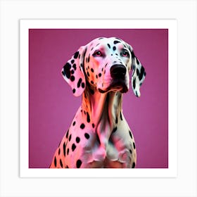 Dalmatian Canvas Art, Dalmatian, colorful dog illustration, dog portrait, animal illustration, digital art, pet art, dog artwork, dog drawing, dog painting, dog wallpaper, dog background, dog lover gift, dog décor, dog poster, dog print, pet, dog, vector art, dog art Art Print