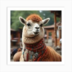 Llama Stock Videos & Royalty-Free Footage Art Print