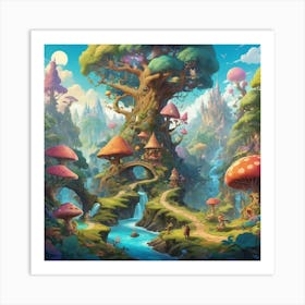 Fairytale Forest art print 1 Art Print