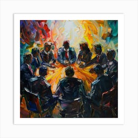 Meeting Of The Minds 2 Art Print