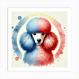 Watercolor Poodle 2 Art Print