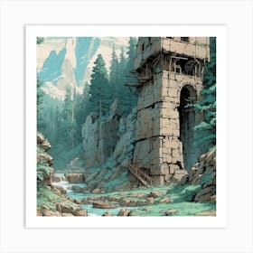 Castle Tower Art Print