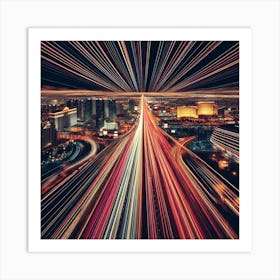 Las Vegas At Night 1 Art Print