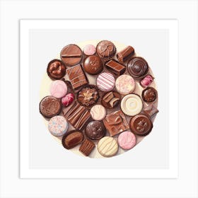 Chocolates Art Print