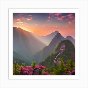 Romantic And Lovely Nature View Art Print