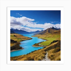 Lake Tekapo beautiful landscape Art Print